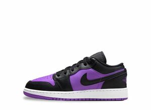 Nike GS Air Jordan 1 Low &quot;Purple Venom/White/Black&quot; 24cm 553560-505