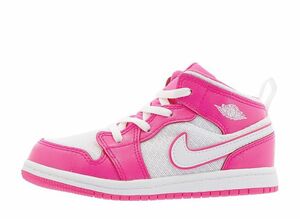 Nike TD Air Jordan 1 Mid "Hyper Pink/White" 15cm 644507-611