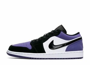 Nike Air Jordan 1 Retro Low "White/Black/Court Purple" 27cm 553558-125