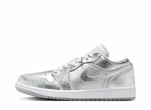 Nike WMNS Air Jordan 1 Low SE &quot;Metallic Silver&quot; 24.5cm FN5030-001