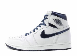 Nike Air Jordan 1 Retro High &quot;Metallic Navy&quot; (2016) 24cm 555088-106