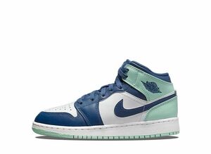 Nike GS Air Jordan 1 Mid &quot;Blue Mint&quot; 23.5cm 554725-413