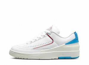 Nike WMNS Air Jordan 2 Low "Gym Red and Dark Powder Blue" 26cm DX4401-164