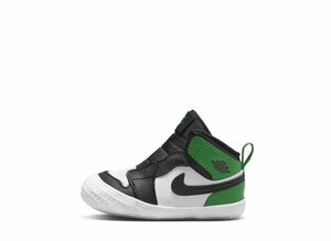 Nike Crib Bootie Air Jordan 1 High &quot;Black and Lucky Green&quot; 7cm AT3745-031