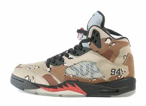 Supreme Nike Air Jordan 5 Retro &quot;Desert Camo&quot; 26cm 824371-201