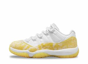 Nike WMNS Air Jordan 11 Retro Low &quot;Yellow Snake Skin&quot; 24cm AH7860-107