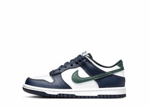 Nike GS Dunk Low &quot;Obsidian Vintage/Green/White&quot; 23.5cm HF5177-400