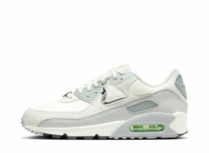 Nike WMNS Air Max 90 SE "Sail/Sea Glass/Light Silver/Metallic Silver" 23cm FN6948-100