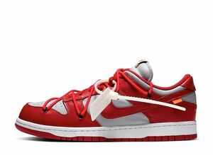 Off-White Nike Dunk Low "University Red/Wolf Grey" 27cm CT0856-600