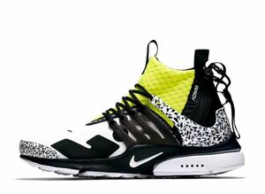 ACRONYM Nike Air Presto Mid &quot;White/Black/Dynamic Yellow&quot; 29cm AH7832-100