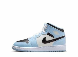 Nike GS Air Jordan 1 Mid &quot;Ice Blue&quot; 24.5cm 555112-401
