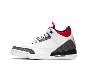 Nike GS Jordan 3 Retro SE-T JP &quot;Fire Red Denim&quot; 24cm DB4169-100