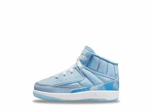 J Balvin Nike TD Air Jordan 2 Retro SP "Celestine Blue/White/Multi Color" 11cm DQ7692-419