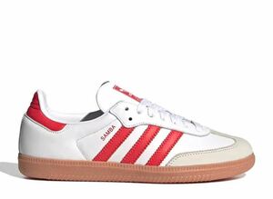 adidas Originals Samba OG "Footwear Whit/Solar Red/Off White" 24.5cm IF6513