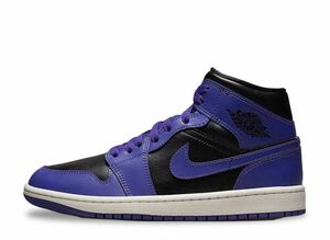 Nike WMNS Air Jordan 1 Mid &quot;Purple and Black&quot; 26.5cm BQ6472-051