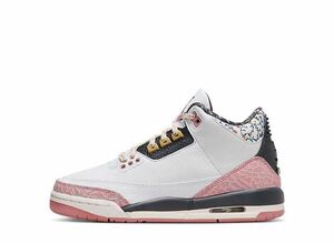 Nike GS Air Jordan 3 Retro &quot;White/Pink/Black&quot; 25cm 441140-100