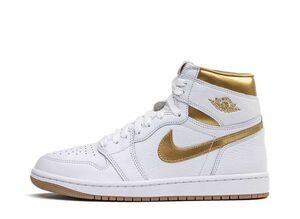 Nike WMNS Air Jordan 1 Retro High OG &quot;White and Gold&quot; 26cm FD2596-107