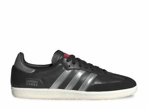 adidas Originals Samba OG "Core Black/Silver Metallic/Off White" 24.5cm IF1825