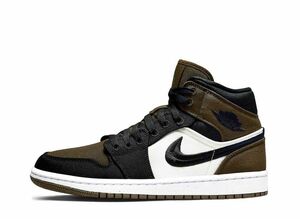 Nike WMNS Air Jordan 1 Mid SE &quot;Olive Toe&quot; 24.5cm DV0427-301