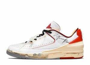 Off-White Nike Air Jordan 2 Low "White and Varsity Red" 23.5cm DJ4375-106