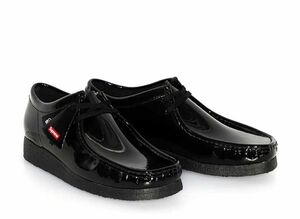 Supreme Clarks Patent Leather Wallabee &quot;Black&quot; 26cm SUP-CL-24SS-BLK