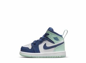 Nike TD Air Jordan 1 Mid &quot;Mystic Navy Mint&quot; 16cm 640735-413