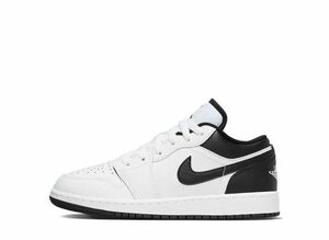 Nike GS Air Jordan 1 Low &quot;White/Black&quot; 24.5cm 553560-132