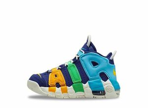 Nike PS Air More Uptempo &quot;Deep Royal Blue/Baltic Blue/Electric Algae/Opti Yellow&quot; 22cm FJ0694-455