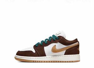 Nike GS Air Jordan 1 Low SE &quot;Cacao Wow/Twine/Sail&quot; 23.5cm FB2216-200