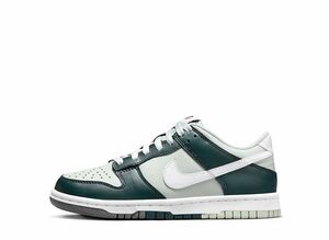 Nike GS Dunk Low &quot;Deep Jungle/Light Silver/White&quot; 25cm FB9109-300