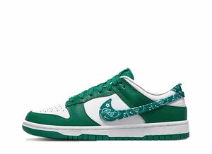 WMNS DUNK LOW ESS "GREEN PAISLEY" DH4401-102 （ホワイト/マラカイト/ホワイト/マラカイト）