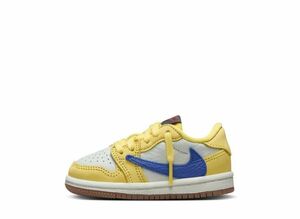 Travis Scott Nike TD Air Jordan 1 Low OG &quot;Canary&quot; 11cm DZ5908-700