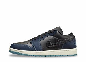 Nike WMNS Air Jordan 1 Low &quot;Navy/Black Snakeskin&quot; 29cm FJ5478-010