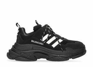 adidas BALENCIAGA Triple S Sneaker &quot;Black&quot; 26.5cm 712821W2ZB21090