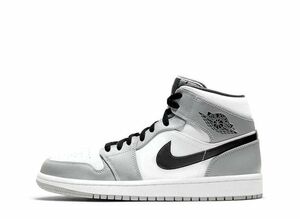 Nike GS Air Jordan 1 Mid &quot;Light Smoke Grey/Black/White&quot; 23cm 554725-092