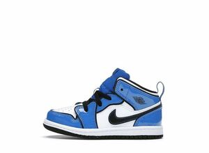 Nike TD Air Jordan 1 Mid SE &quot;Signal Blue&quot; 15cm BQ6933-402