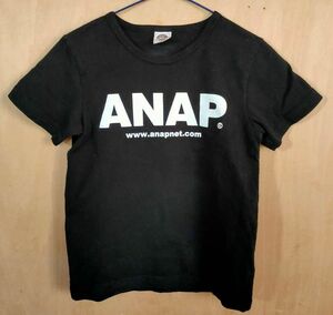 ANAP 半袖Tシャツ ブラック