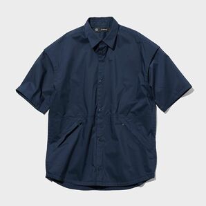 新品 GU アンダーカバー ネイビー ワークシャツ XL 五分袖 UNDERCOVER ジーユー 紺色 navy コラボ