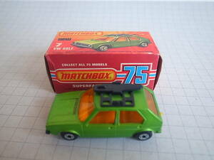 【天】当時物イギリス レズニー社製 マッチボックス matchbox 75 7 VW GOLF 