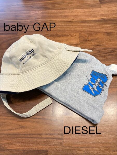 ベビー baby Gapリバーシブルハット&DIESEL耳付き帽子