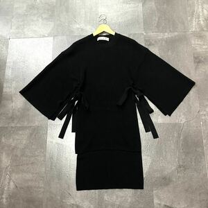 O☆美品/ 高級ラグジュアリー服 'イタリア製' MARNI マルニ ポンチョ型 ニット ワンピース カーディガン size:40 レディース 黒 BLK 婦人服