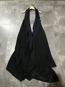 U ☆良品/ 高級エレガント服 'フランス製' Nina Ricci ニナリッチ 羽織り 切替デザイン ロング丈 ジャケット カーディガン size:34 婦人服