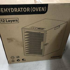 ジャンク品　Kwasyo 800W 12層 ステンレス鋼 フードドライヤー 二重扇風機 20-90℃ 0-24時間調節可能 