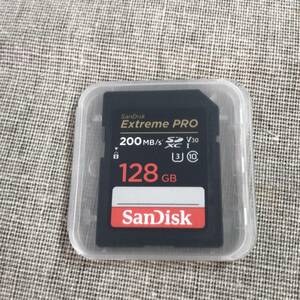 サンディスク SanDisk Extreme PRO SDカード 128GB SDXC Class10 UHS-I U3 V30 読取最大200MB/s