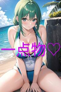 一点物　オリジナル 同人 ポスター アニメ イラスト 美女　セクシー a4サイズ　アートポスター　AI 可愛い　 巨乳 水着　美人　36