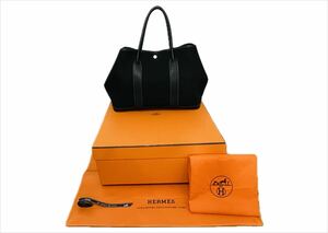 エルメス■HERMES■ガーデンパーティ■36■PM■トートバッグ■ハンドバッグ■ブラック■黒