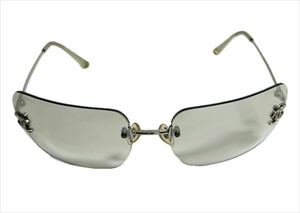 CHANEL# Chanel # sunglasses #62*17 120#4017-D#C.159/6I# here Mark # gradation # rhinestone # silver 
