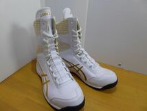 アシックスワーキング　 安全靴　作業靴　ウィンジョブ　CP403　JSAA　A種　耐滑ソール　ホワイト＆ピュアゴールド　26cm　865J_画像2