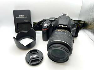 60-202620-83 動作確認済み Nikon D3200 ニコン デジタル一眼レフカメラ ボディ AF-S DX NIKKOR 18-55mm F3.5-5.6G VR レンズ