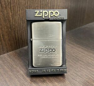 202725-233-10 未使用 ZIPPO ジッポー オイルライター FOR THE LIGHT OF YOUR LIFE 1980~ シルバー銀色系 1986年製 同梱不可/単品取引のみ